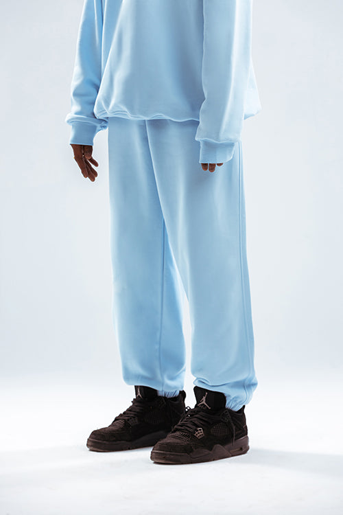 Loose Drawstring Sweatpants-Denim Dream