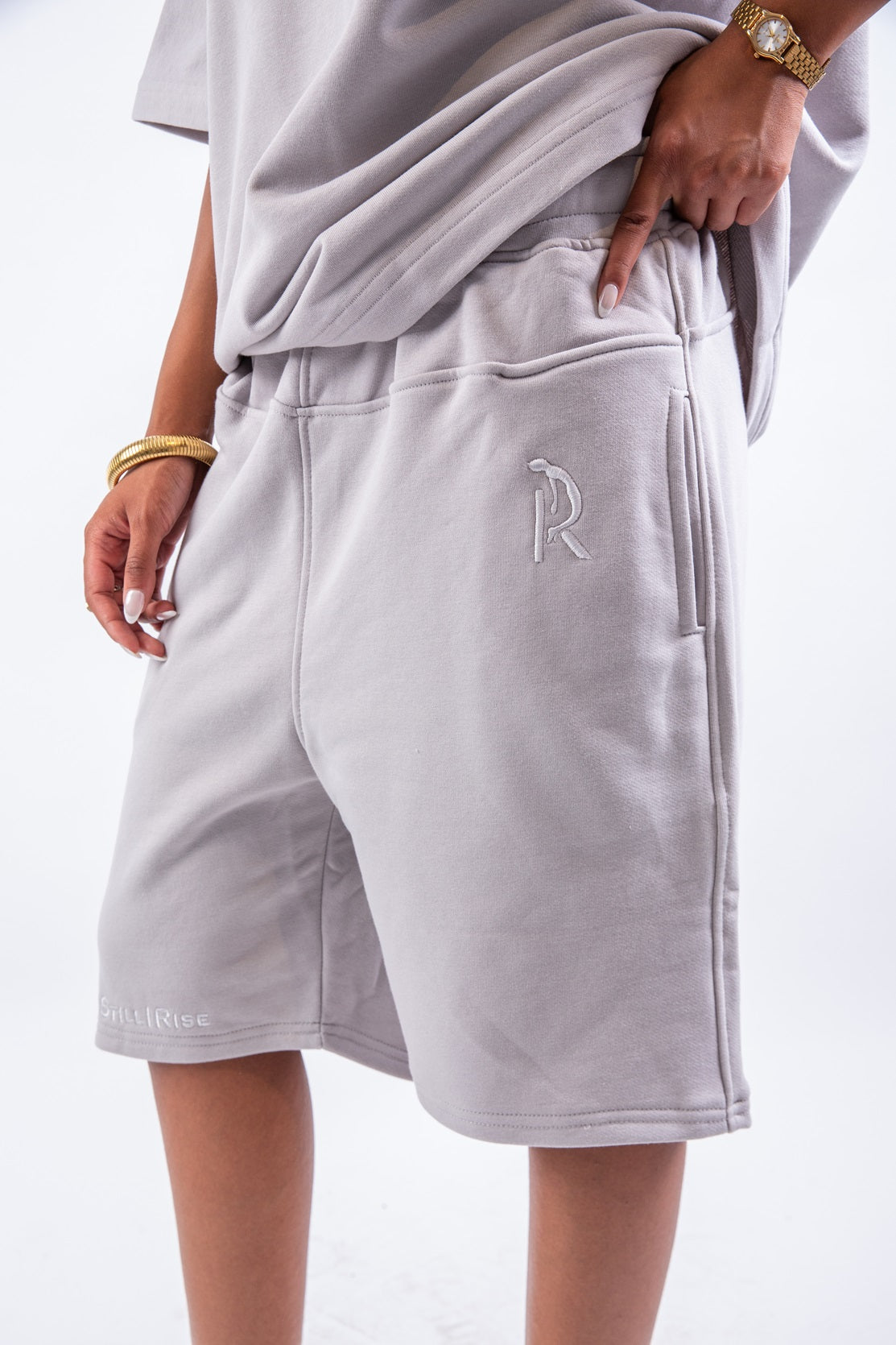 Airy Shorts-Silver Lining