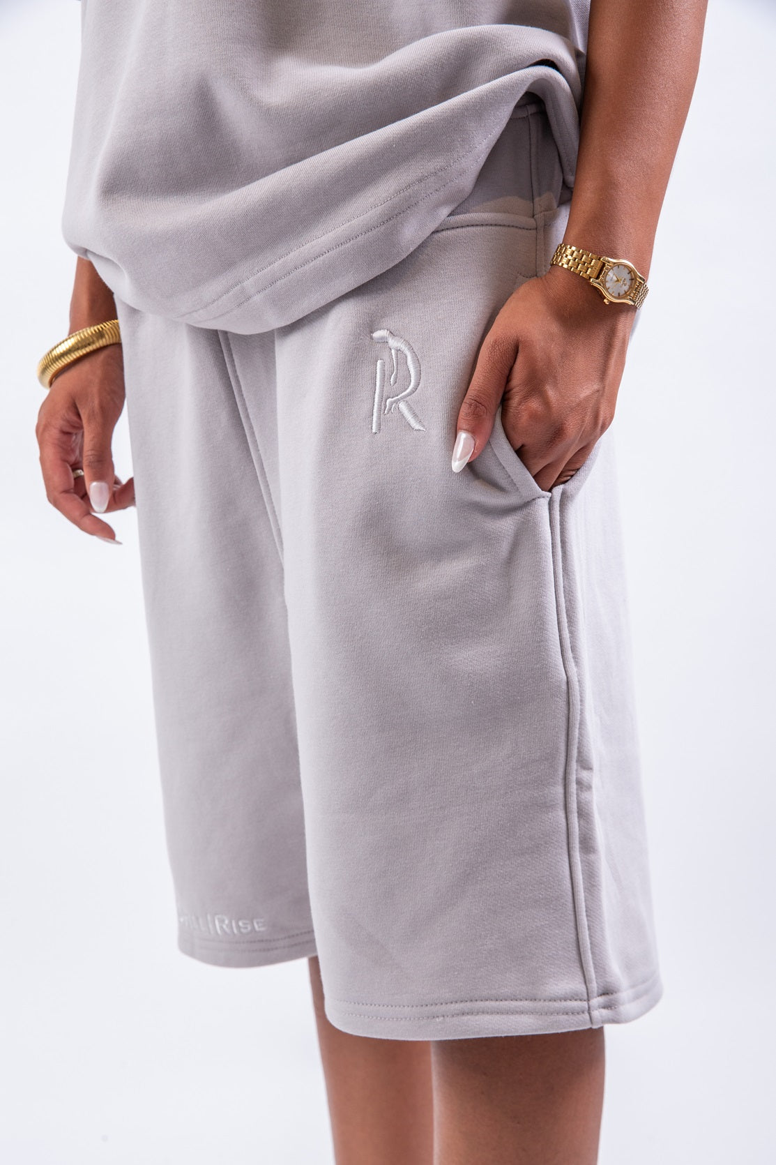 Airy Shorts-Silver Lining