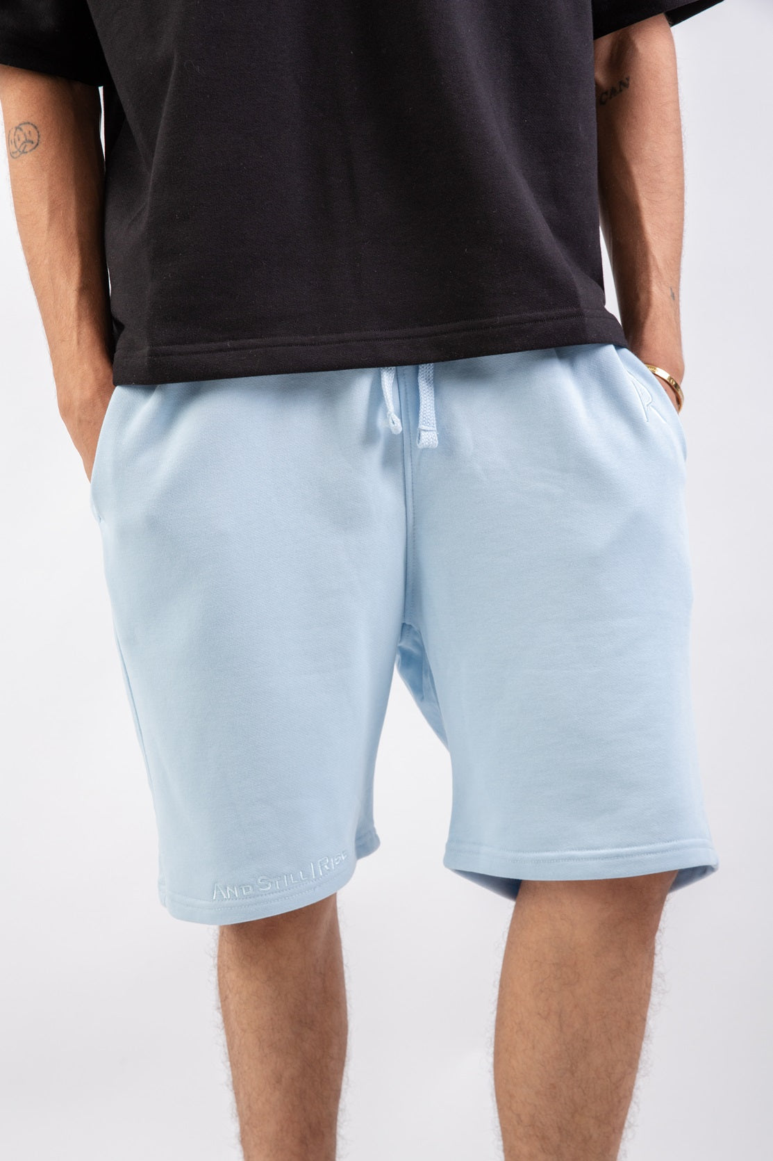 Airy Shorts-Baby blue