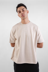 Chill Sleeve T-shirts-Beige