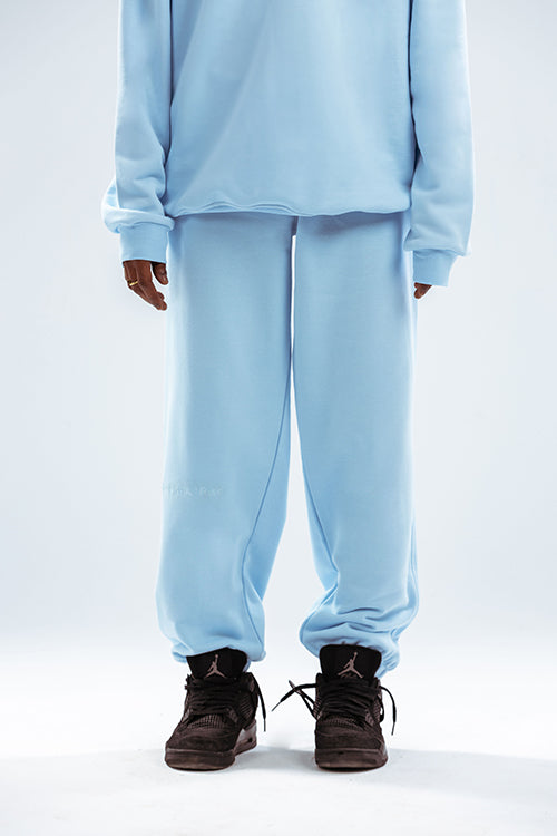 Loose Drawstring Sweatpants-Denim Dream