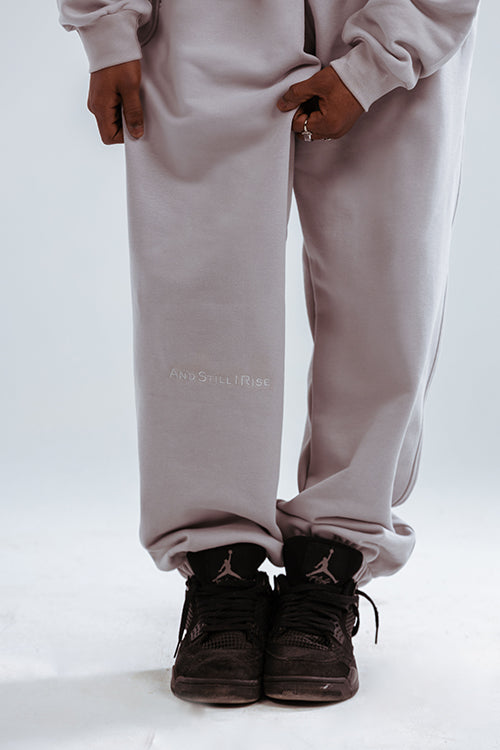 Loose Drawstring Sweatpants-Grey