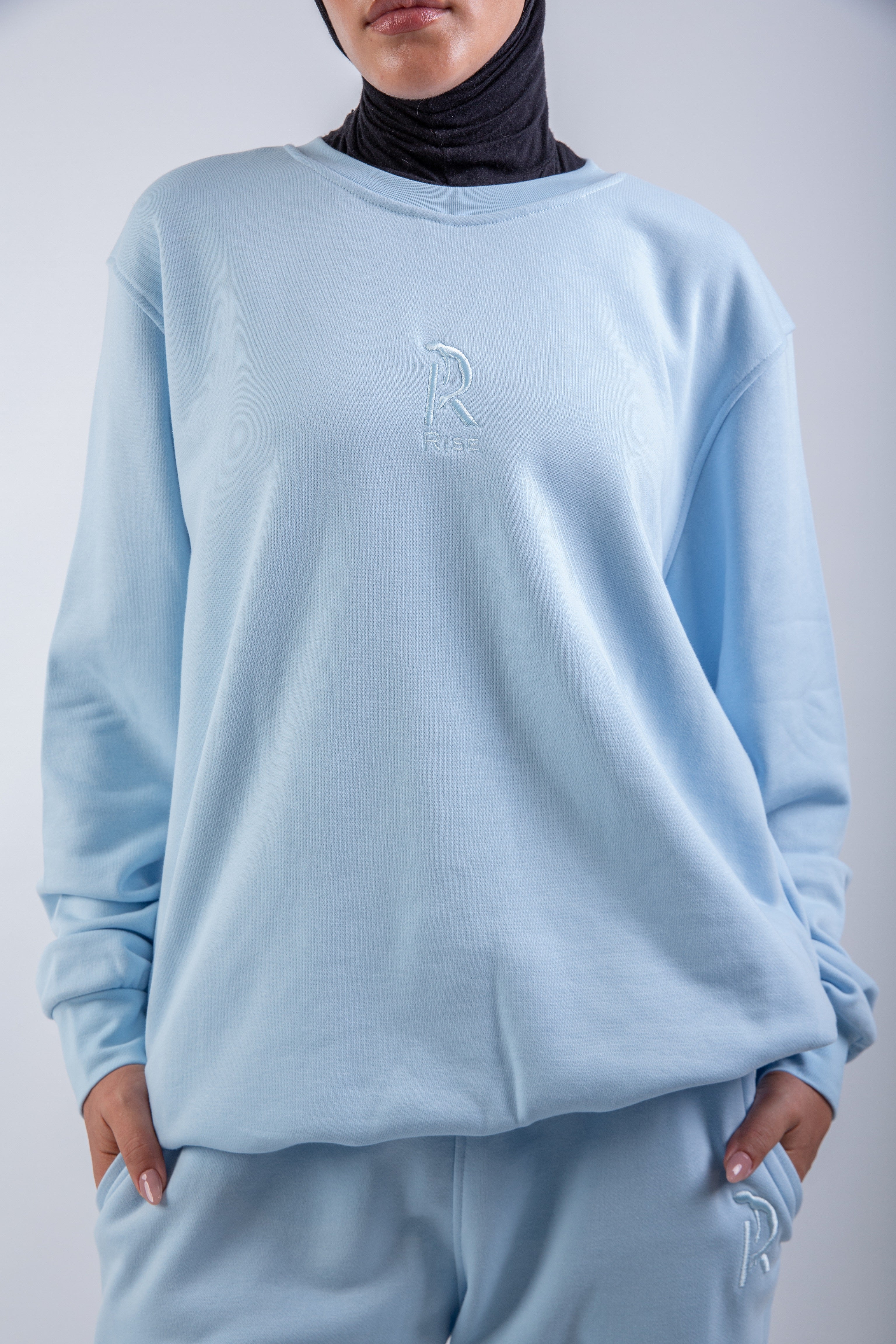 Snug Long t-shirt-Baby blue