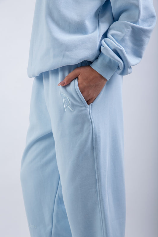 Loose Drawstring Sweatpants-Denim Dream